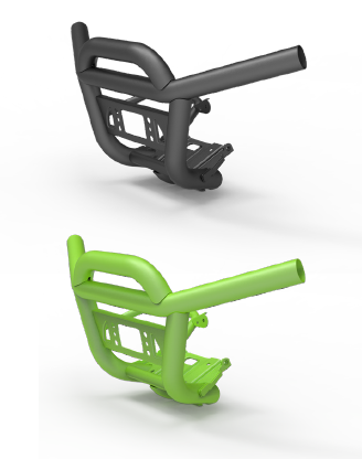 SEGWAY FRONT BUMPER green VILLAIN