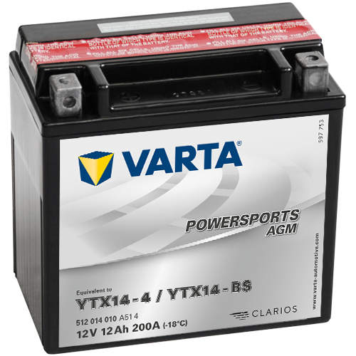 R/B V512014020I314 Varta 12V/12Ah - moto LF (YTX14-4/YTX14-BS)