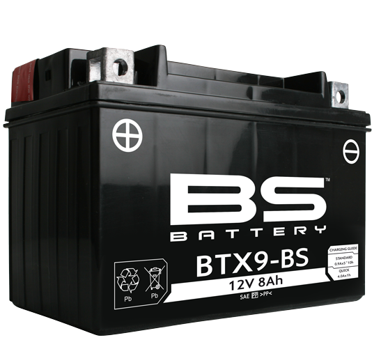 R/B V508012008A514 BS-BATTERY BTX9-BS 12V/8Ah moto (YTX9-4/YTX9-BS) Linhai M150,...
