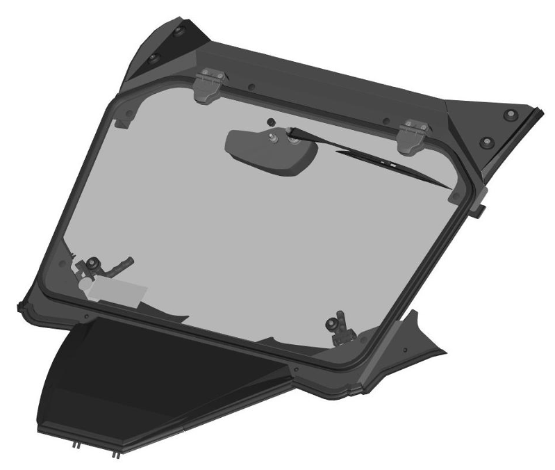 Windshield with wiper, washer for Cabin Segway Villain SX10 (2024+)