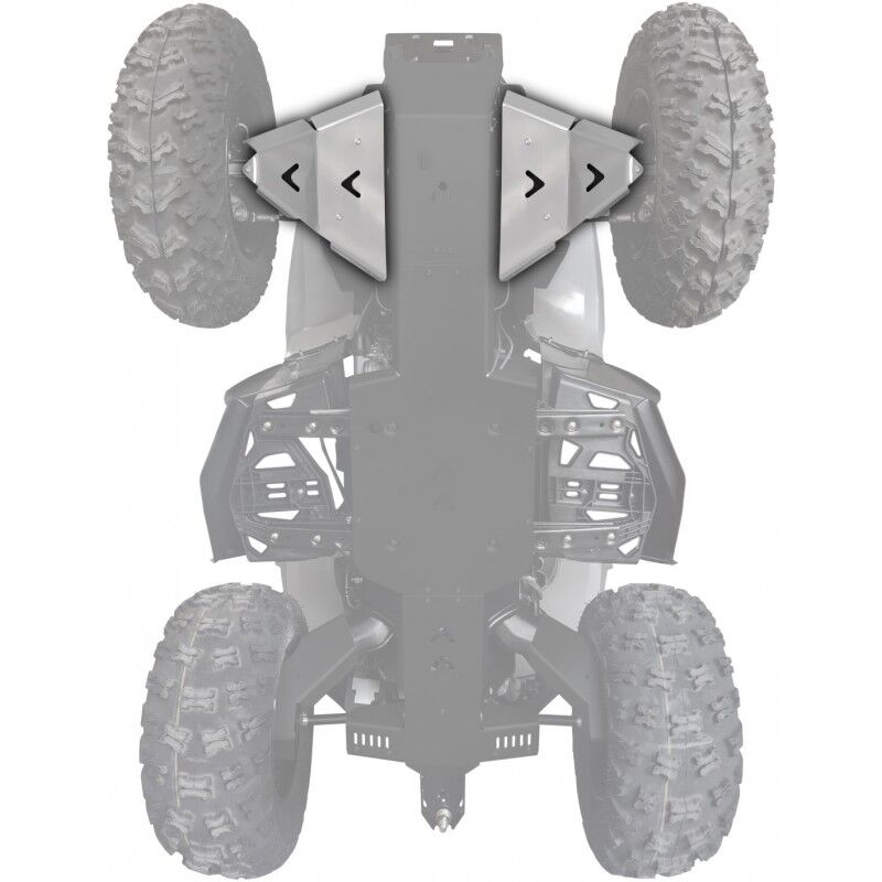 XRW FRONT A-ARM GUARDS ALU - RENEGADE 650/1000 XXC 2023+