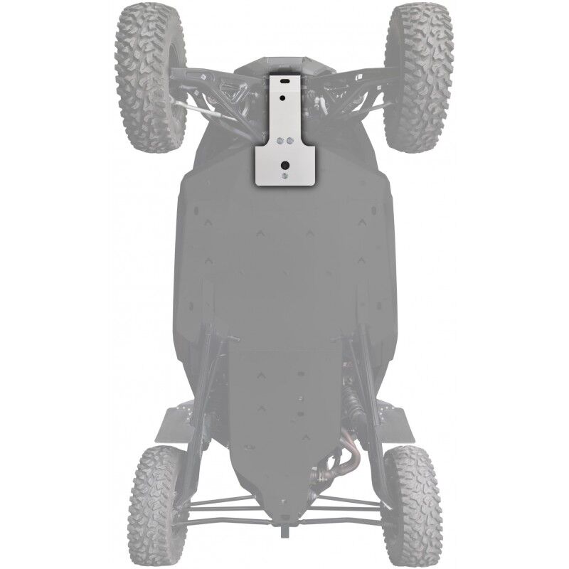 XRW FRONT DIFF SKID PLATE ALUM - POLARIS RZR PRO R