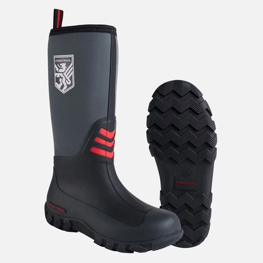 Finntrail Outlander Rubber Boots, Red