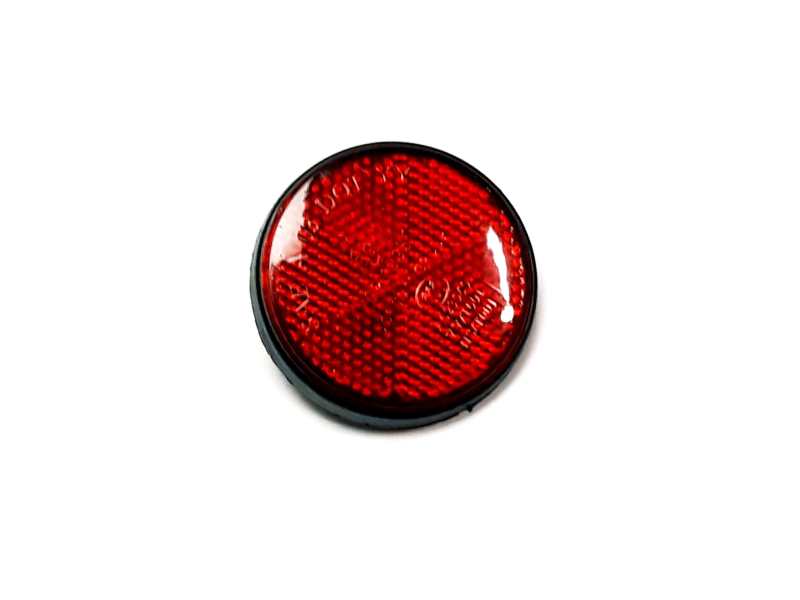 Round red reflector M6