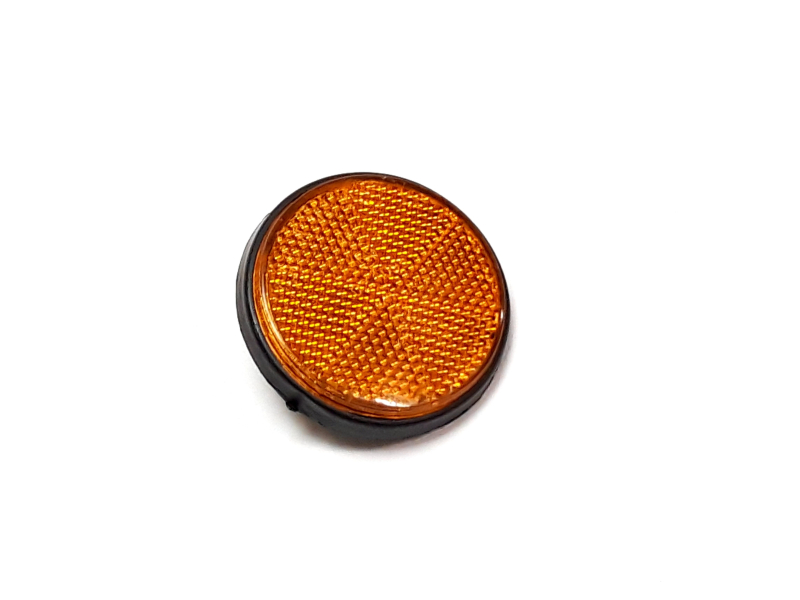 Round orange reflector M6