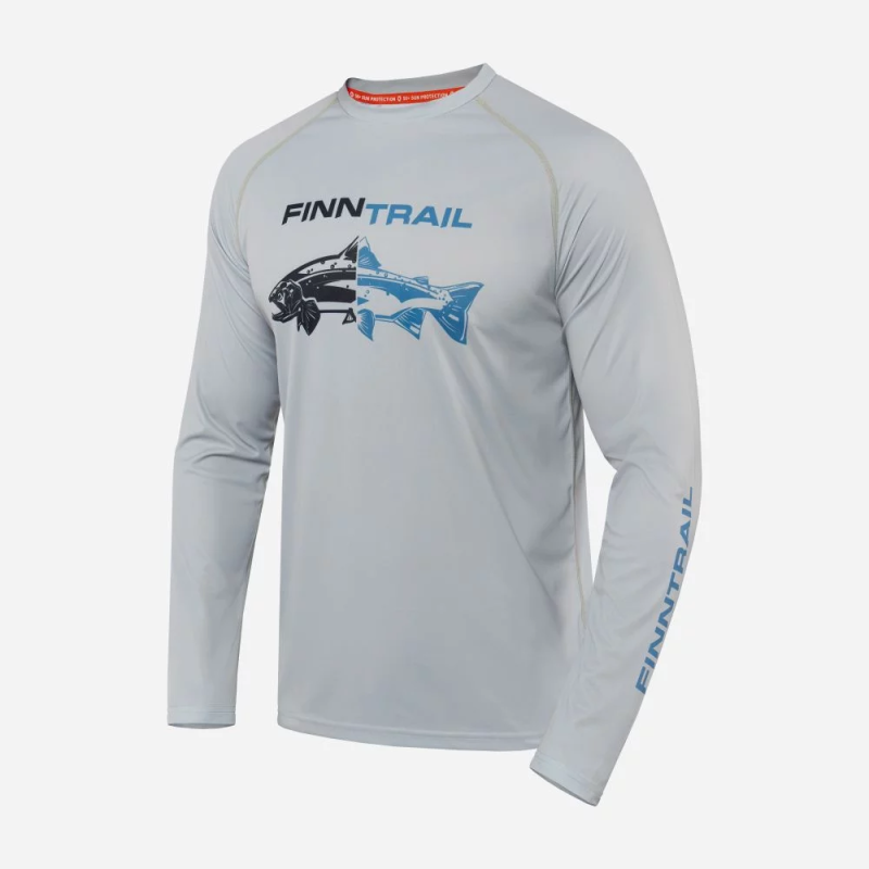 Лонгслів Finntrail Wave Fish, сірий