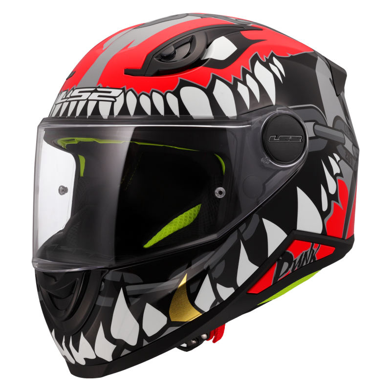 LS2 FF812 Kid Punk Grey Red M Full-Face Helmet