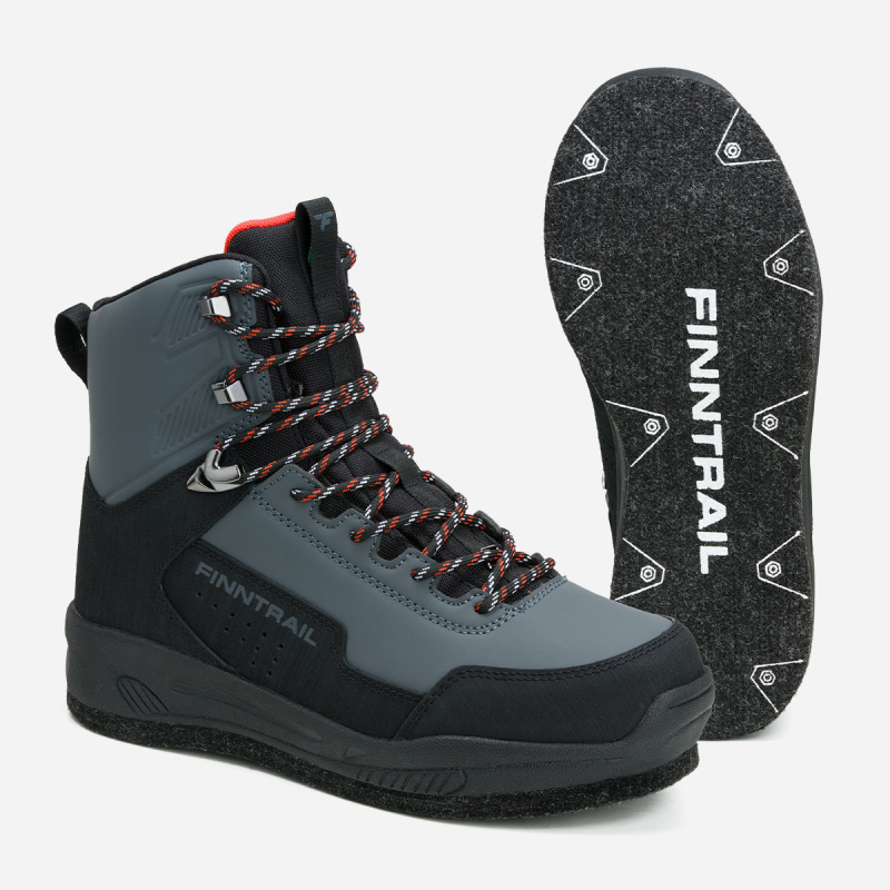 Wademan 5202 Wading Boots with Felt Sole, Dark Grey, Size 11