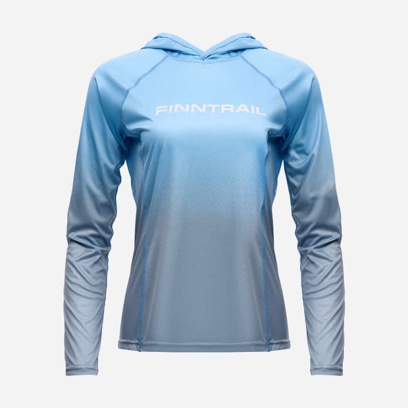 Жіночий лонгслів з капюшоном Finntrail Venus Hood W 6621 LightBlue L