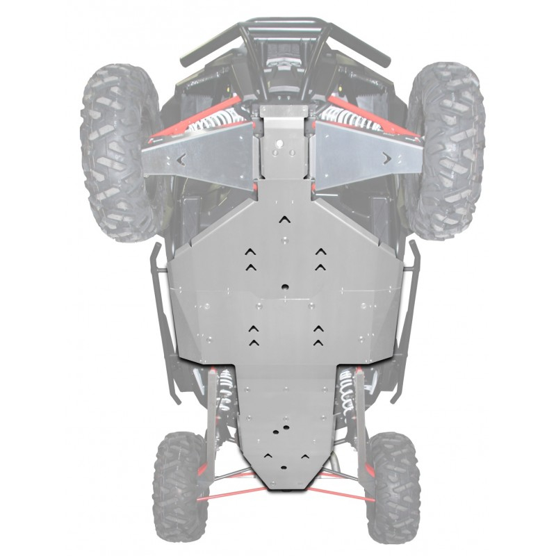 Complete Aluminium Skid Plate Kit for RZR Turbo 2017