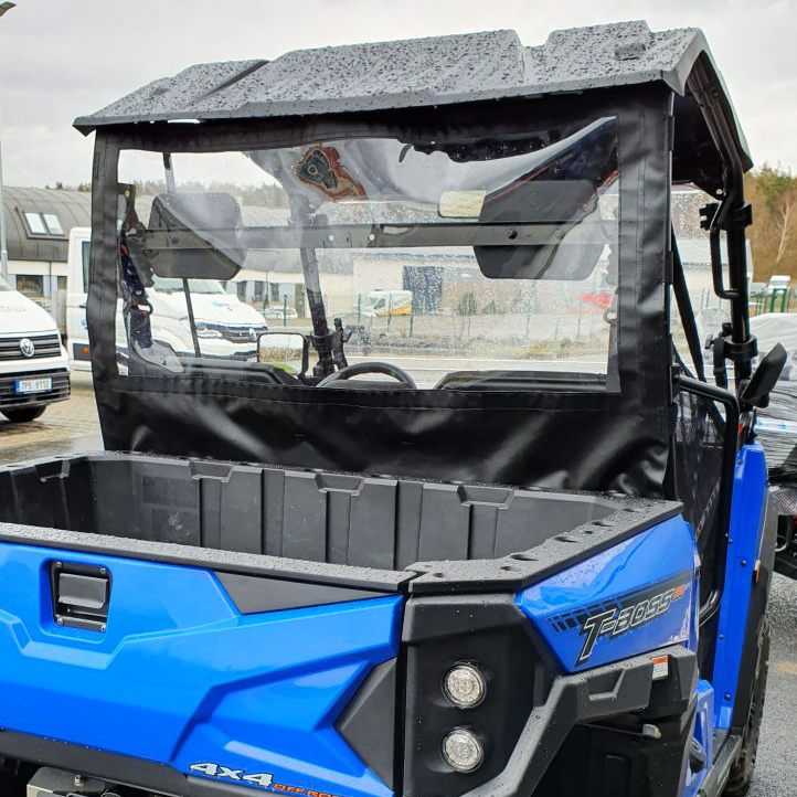 Задня шторка для Linhai T-BOSS 550 EPS, чорна, 130x96 см