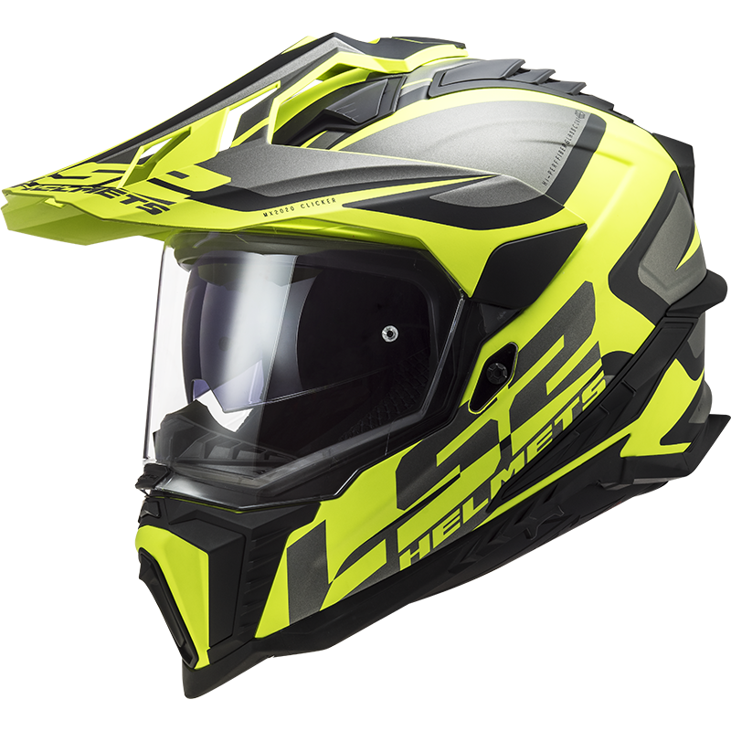 Шолом LS2 MX701 EXPLORER ALTER MATT BLACK H-V YELLOW
