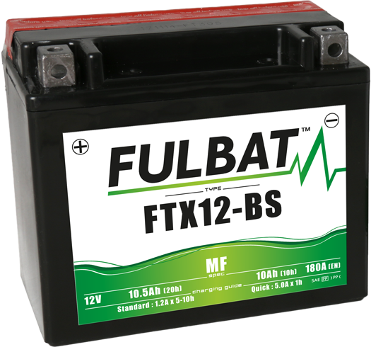 FULBAT Battery 12V/10Ah FTX12-BS (YTX12-BS)