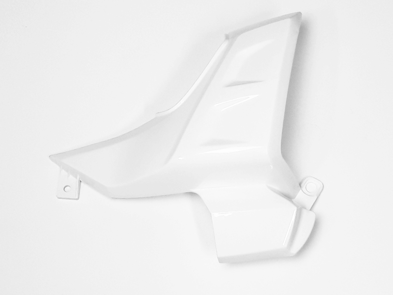 Air induction cover, left, whi