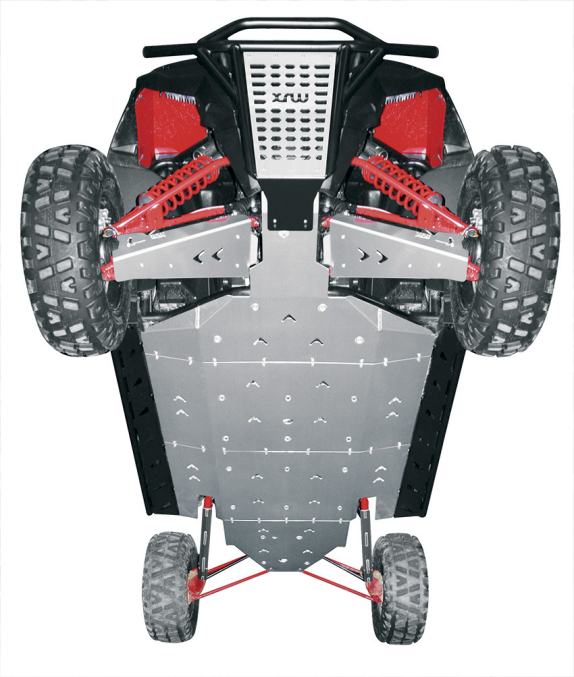 Aluminium Skid Plate Kit XRW for Polaris RZR 4 900 XP (S/Triang.), Without A-Arm Guards