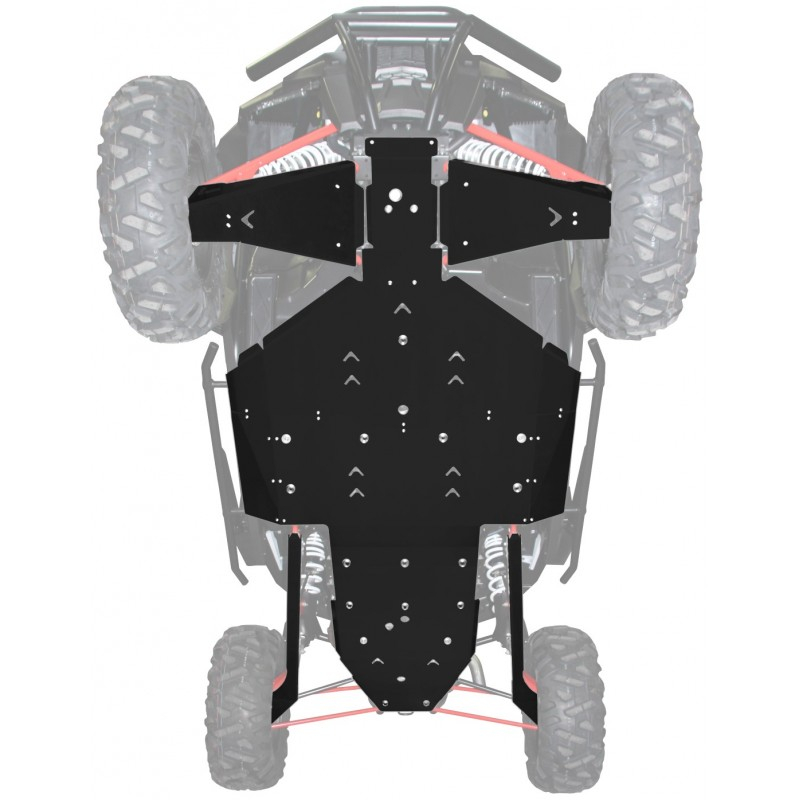 XRW Complete Aluminium Skid Plate Kit for Polaris RZR 1000XP