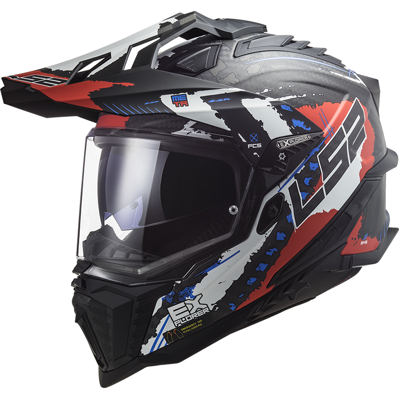 Шолом LS2 MX701 Explorer C EXTEND Matt Red