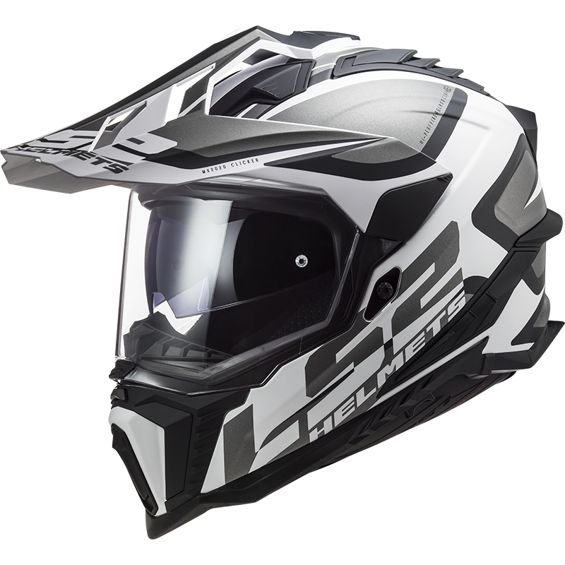 Шолом LS2 MX701 Explorer Alter Matt Black White-06