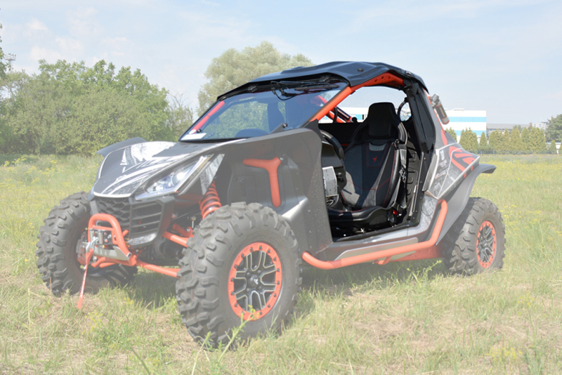 Напівкабіна (вітрове скло, дах, задня панель, двірник) для Segway Villain SX10 (2021-XX)