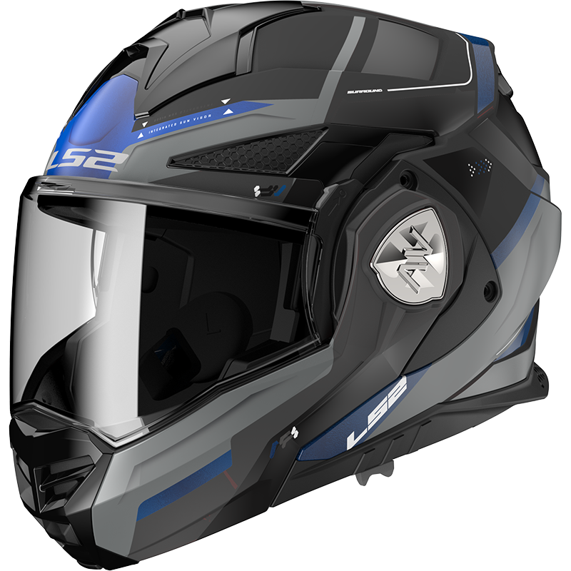 LS2 FF901 Advant X Spectrum Black Titan.Blue-06 XL Helmet