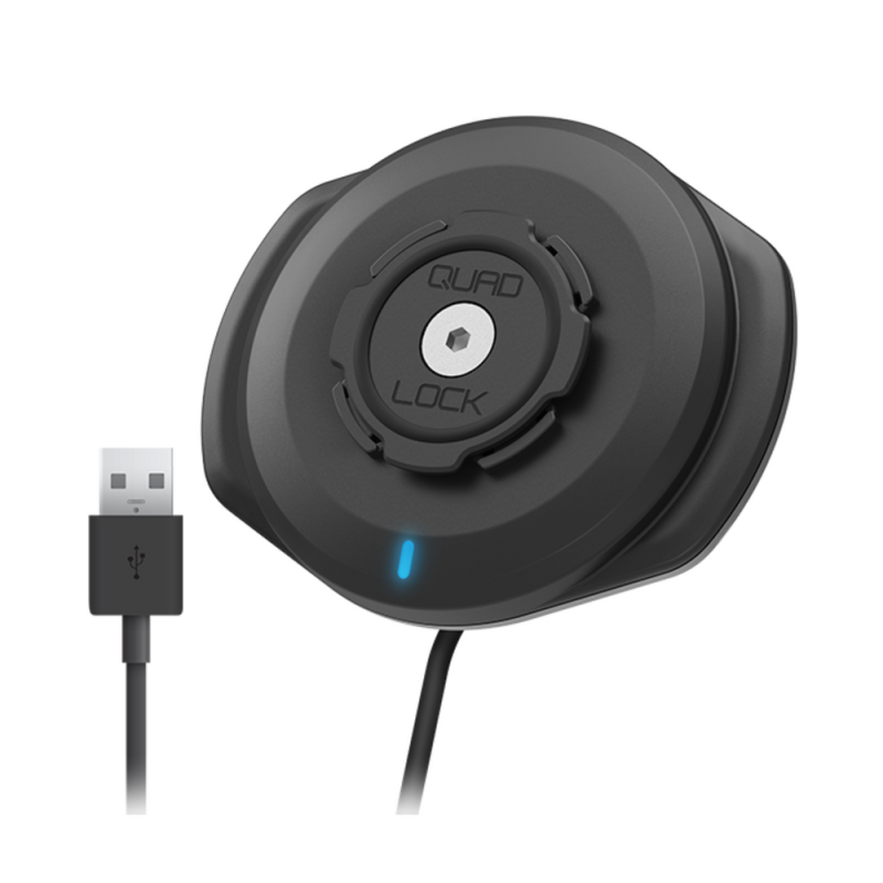 Quad Lock® Waterproof USB Head with Induction Charger
