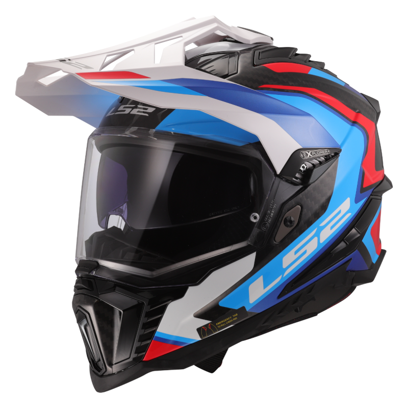 Шолом ендуро LS2 MX701 Explorer C Frontier II White Blue-06